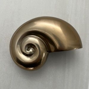 Williams Sonoma brass seashell.